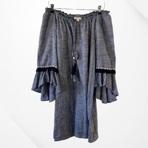 Style co boho denim vacations dress size XL summer 100% Cotton